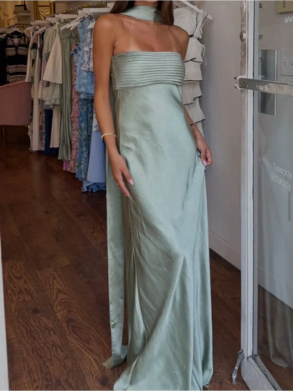 Elsa Maxi Dress - Sage - Picture 2 of 3